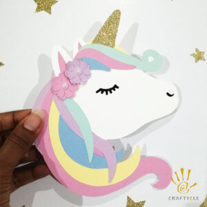 Cake Topper Pastel Rainbow Unicorn Party Decoration Cake Topper