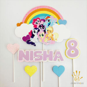Cake Topper My Little Pony Birthday Personalized Party Cake Topper