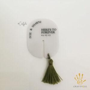 Glass Prop Hanging Drink Tag Wedding Favour Decorations